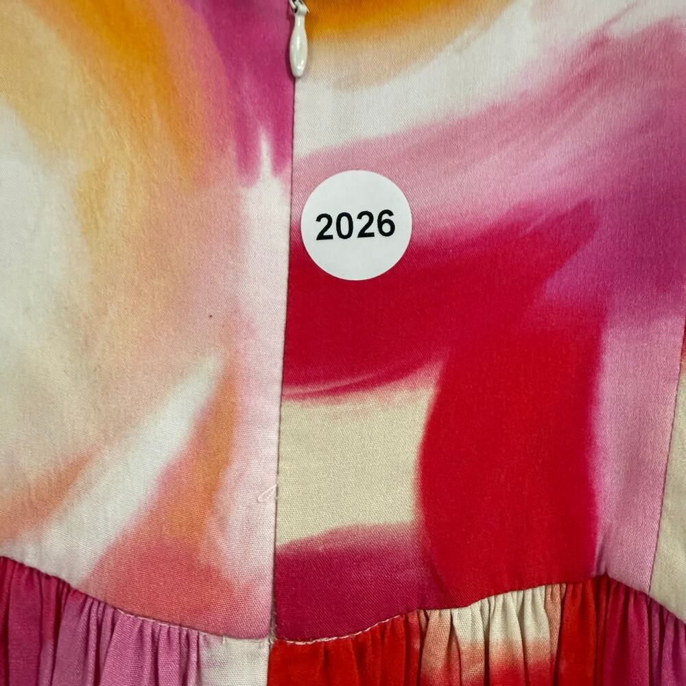 Amanda Uprichard Florence Floral Abstract Maxi Dress Size S - Picture 9 of 9